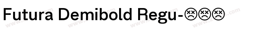 Futura Demibold Regu字体转换